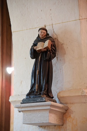 statue de saint Antoine de l'église de Villette-sur-Ain
