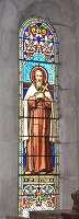 Saint Trivier, ermite local mort en 550.Vierge